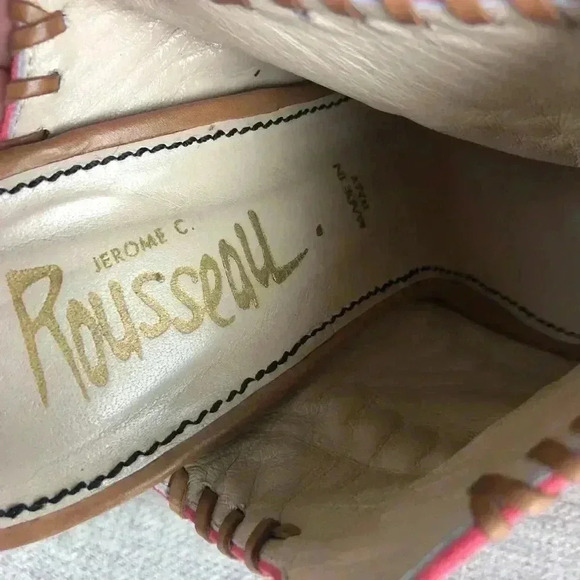 Jerome C. Rousseau Niro Suede High Heel Sandals Pink Color - Picture 5 of 8